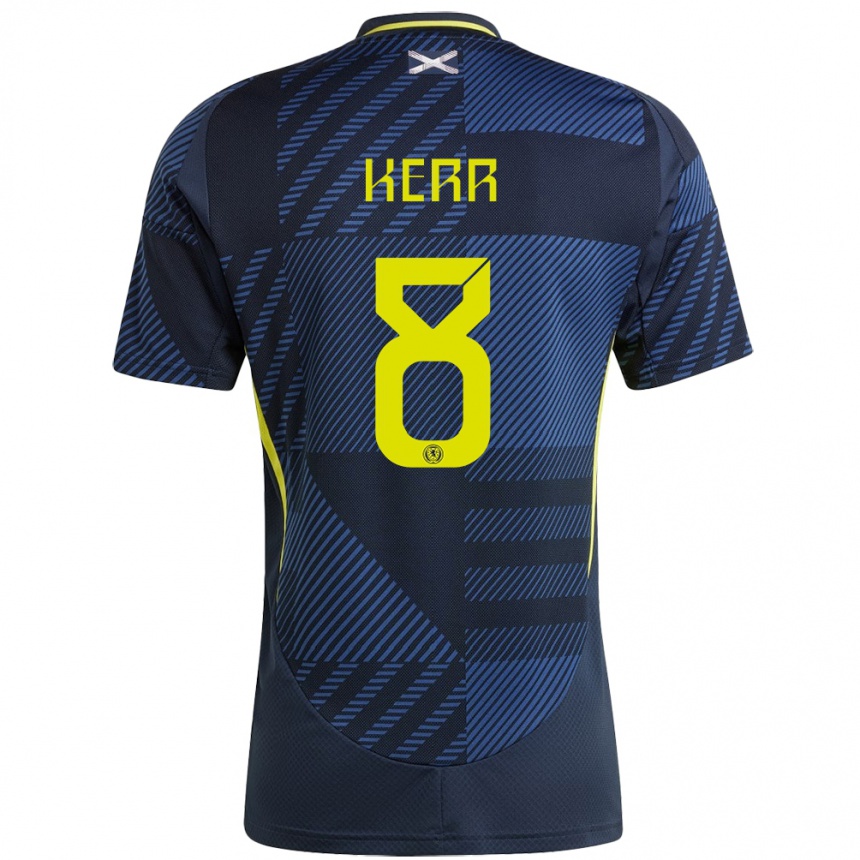 Hombre Fútbol Camiseta Escocia Samantha Kerr #8 Azul Oscuro 1ª Equipación 24-26 Argentina