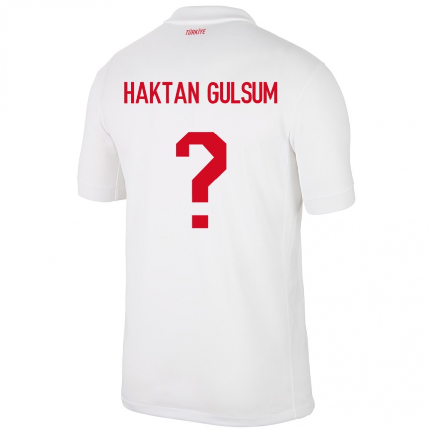 Hombre Fútbol Camiseta Turquía Ayaz Haktan Gülsüm #0 Blanco 1ª Equipación 24-26 Argentina