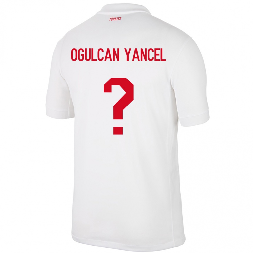 Hombre Fútbol Camiseta Turquía Necati Oğulcan Yançel #0 Blanco 1ª Equipación 24-26 Argentina