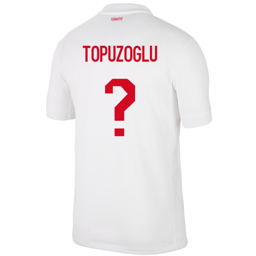 Hombre Fútbol Camiseta Turquía Berna Topuzoğlu #0 Blanco 1ª Equipación 24-26 Argentina