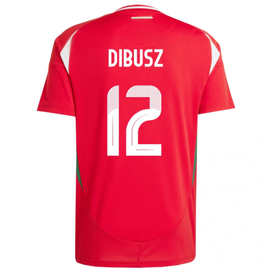 Hombre Fútbol Camiseta Hungría Dénes Dibusz #12 Rojo 1ª Equipación 24-26 Argentina