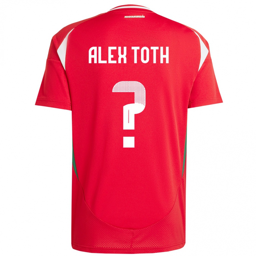 Hombre Fútbol Camiseta Hungría Alex Tóth #0 Rojo 1ª Equipación 24-26 Argentina