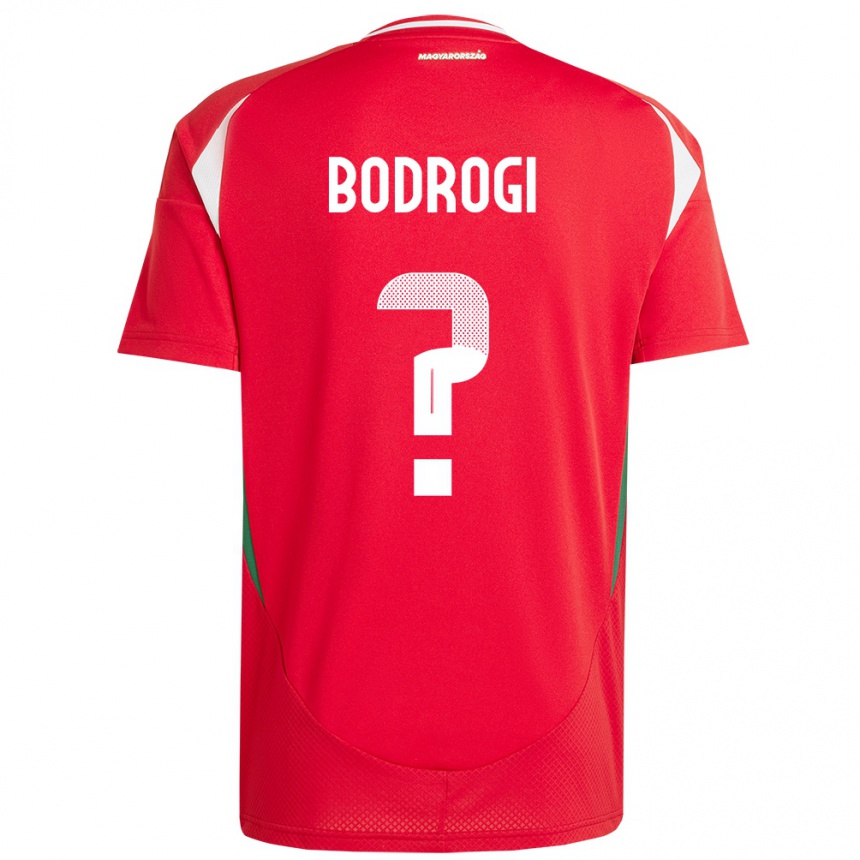 Hombre Fútbol Camiseta Hungría Bence Bodrogi #0 Rojo 1ª Equipación 24-26 Argentina