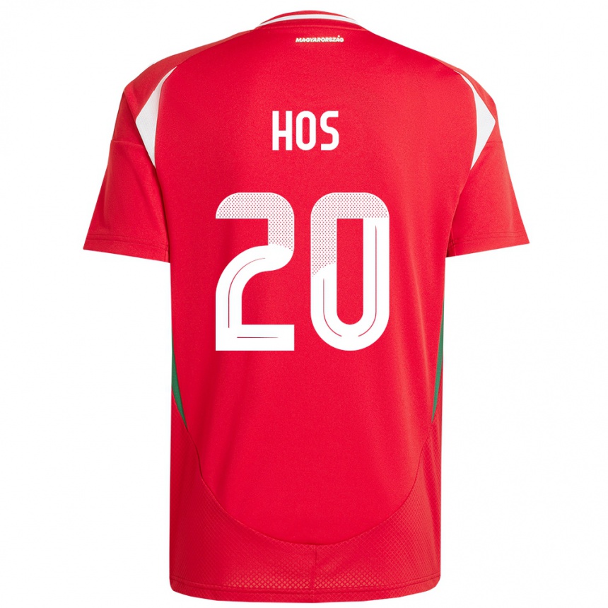 Hombre Fútbol Camiseta Hungría Zsombor Hős #20 Rojo 1ª Equipación 24-26 Argentina