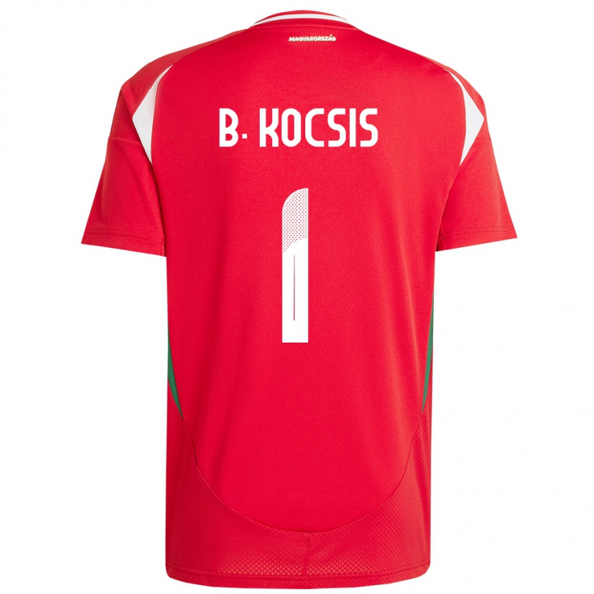 Hombre Fútbol Camiseta Hungría Botond Kocsis #1 Rojo 1ª Equipación 24-26 Argentina