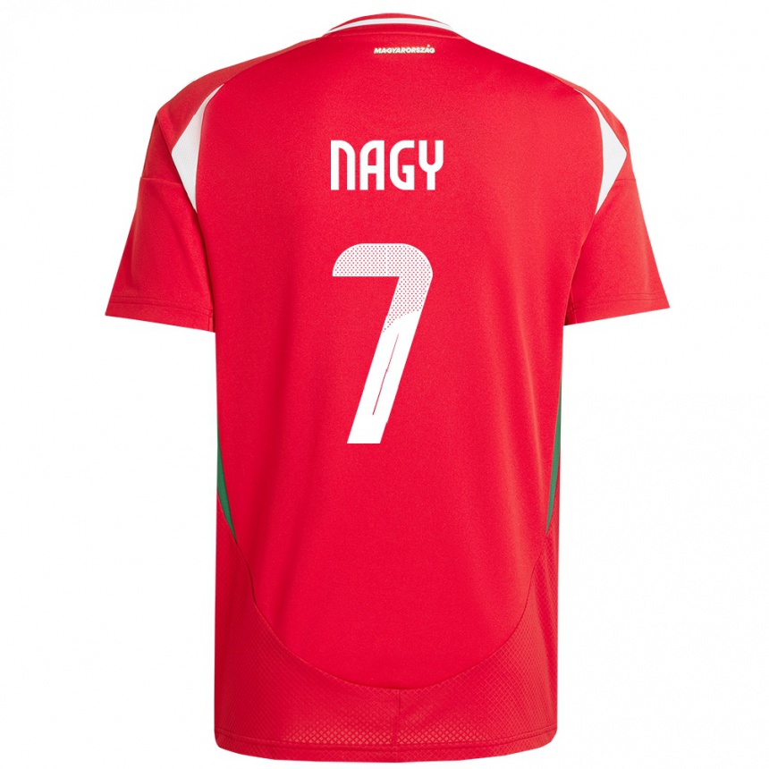 Hombre Fútbol Camiseta Hungría Fanni Nagy #7 Rojo 1ª Equipación 24-26 Argentina