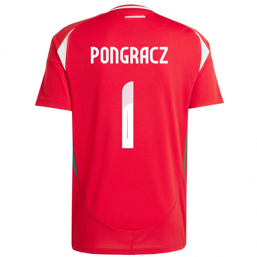 Hombre Fútbol Camiseta Hungría Agness Pongracz #1 Rojo 1ª Equipación 24-26 Argentina