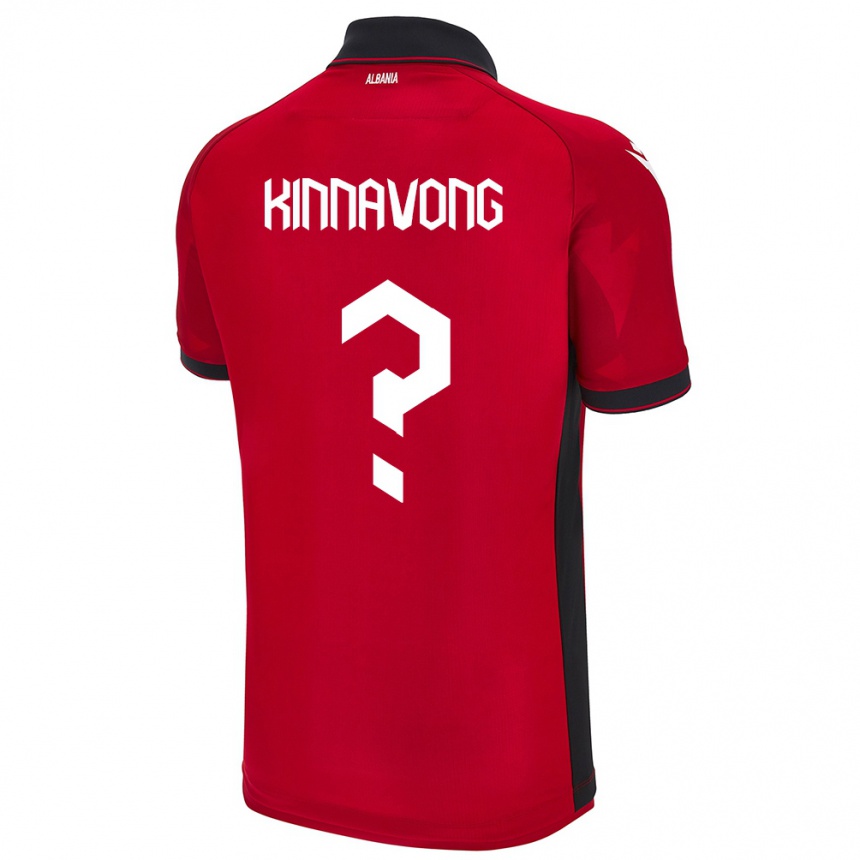 Hombre Fútbol Camiseta Albania Jordan Kinnavong #0 Rojo 1ª Equipación 24-26 Argentina