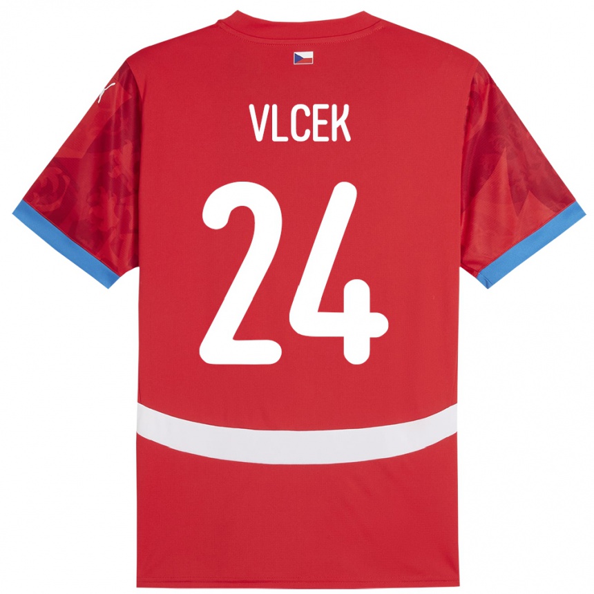 Hombre Fútbol Camiseta Chequia Tomas Vlcek #24 Rojo 1ª Equipación 24-26 Argentina