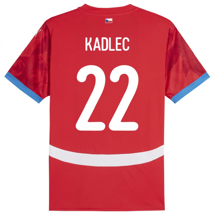 Hombre Fútbol Camiseta Chequia Adam Kadlec #22 Rojo 1ª Equipación 24-26 Argentina