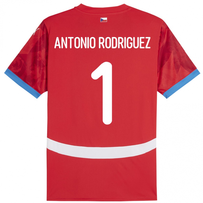 Hombre Fútbol Camiseta Chequia Pedro Antonio Rodriguez #1 Rojo 1ª Equipación 24-26 Argentina