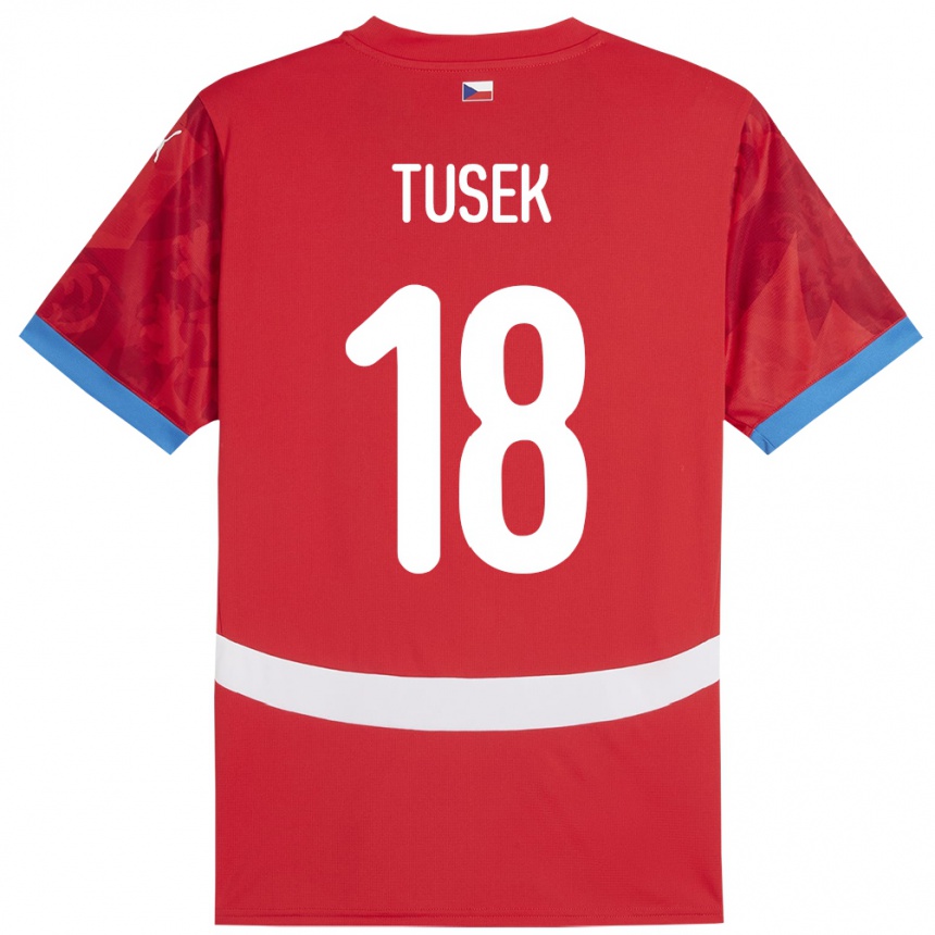 Hombre Fútbol Camiseta Chequia Adam Tusek #18 Rojo 1ª Equipación 24-26 Argentina