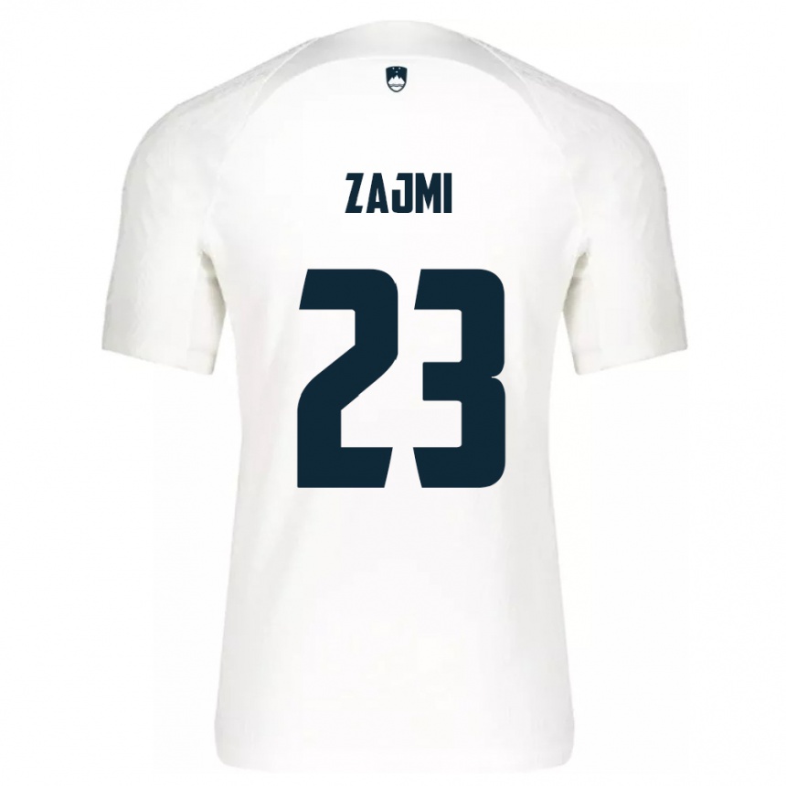 Hombre Fútbol Camiseta Eslovenia Luana Zajmi #23 Blanco 1ª Equipación 24-26 Argentina