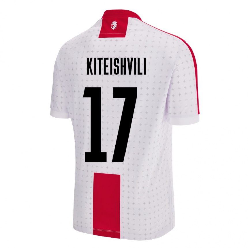 Hombre Fútbol Camiseta Georgia Otar Kiteishvili #17 Blanco 1ª Equipación 24-26 Argentina