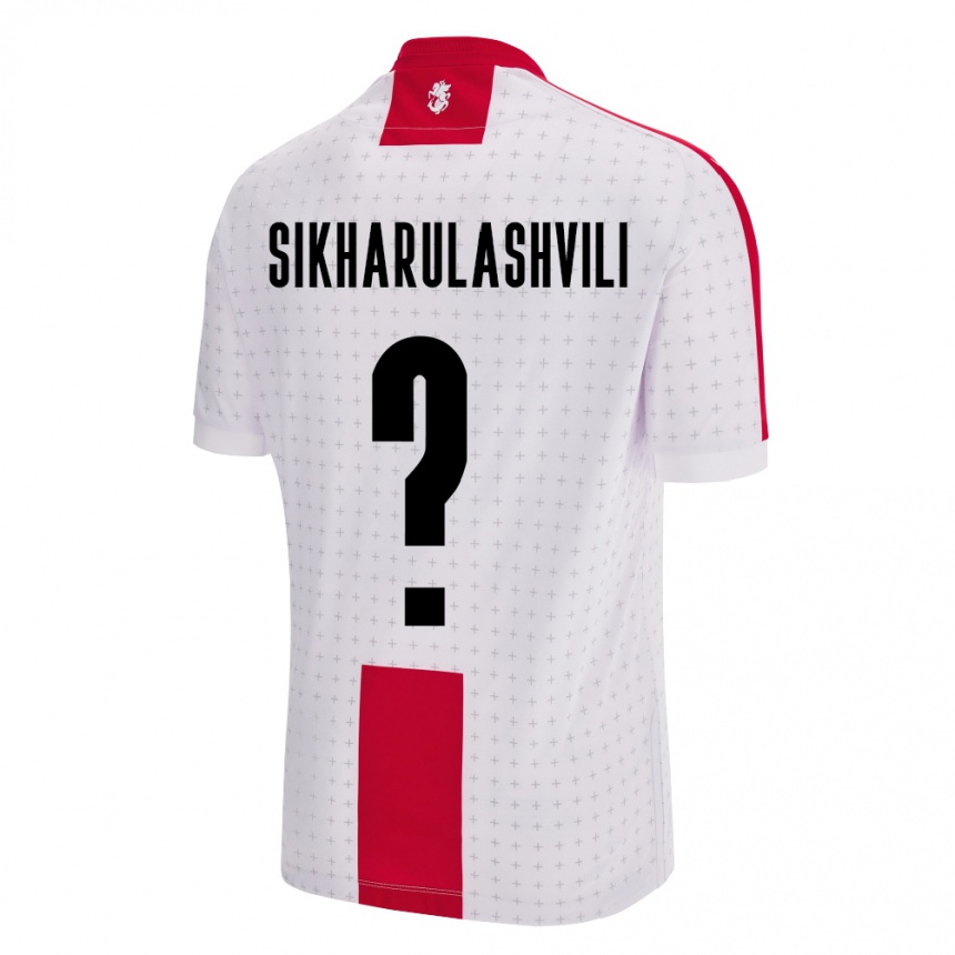 Hombre Fútbol Camiseta Georgia Nika Sikharulashvili #0 Blanco 1ª Equipación 24-26 Argentina