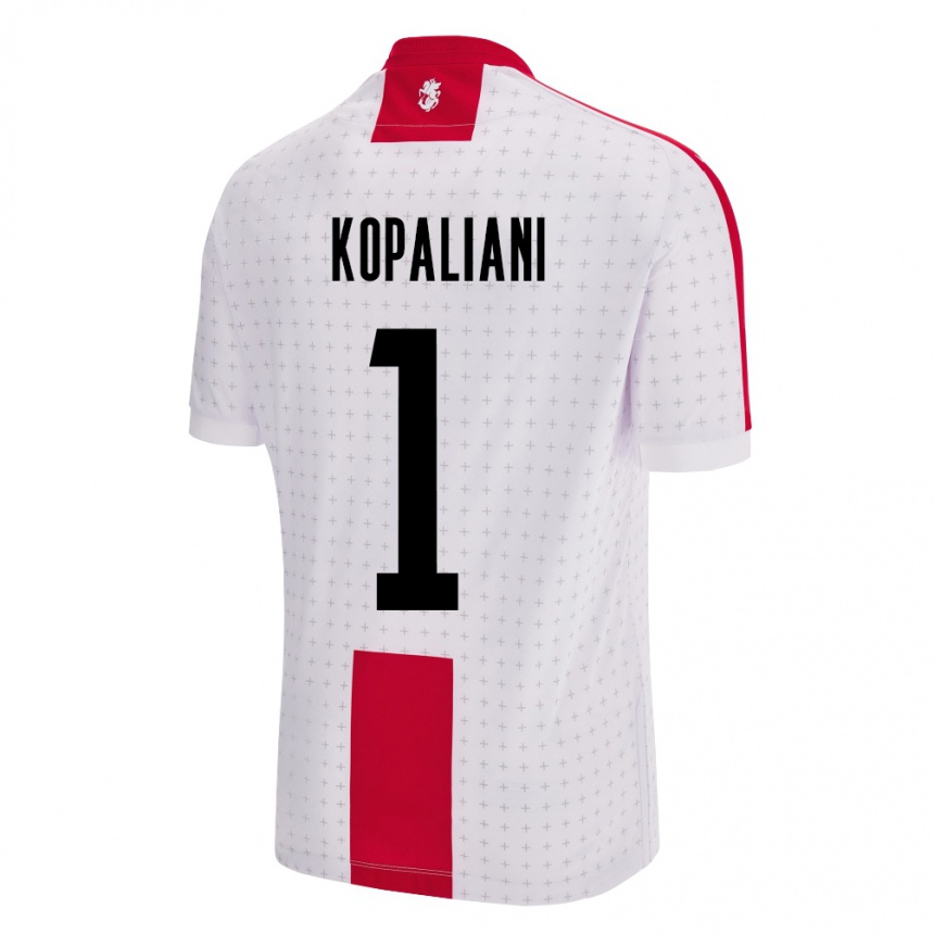 Hombre Fútbol Camiseta Georgia Soso Kopaliani #1 Blanco 1ª Equipación 24-26 Argentina