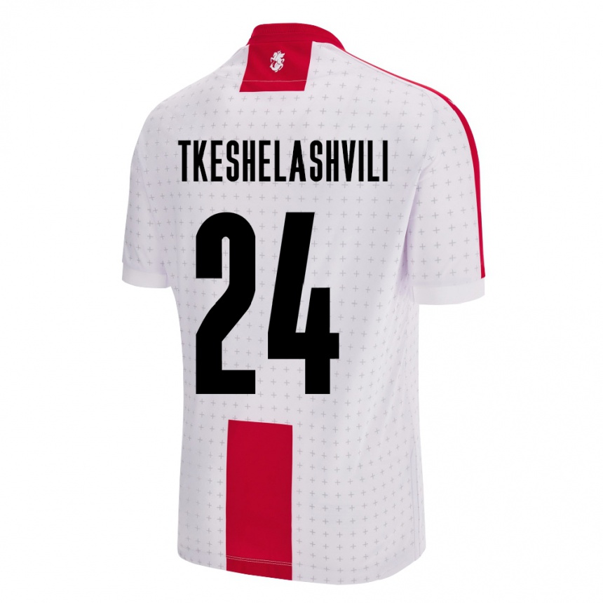 Hombre Fútbol Camiseta Georgia Amiran Tkeshelashvili #24 Blanco 1ª Equipación 24-26 Argentina