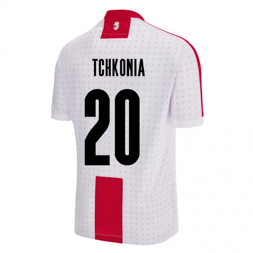 Hombre Fútbol Camiseta Georgia Khatia Tchkonia #20 Blanco 1ª Equipación 24-26 Argentina