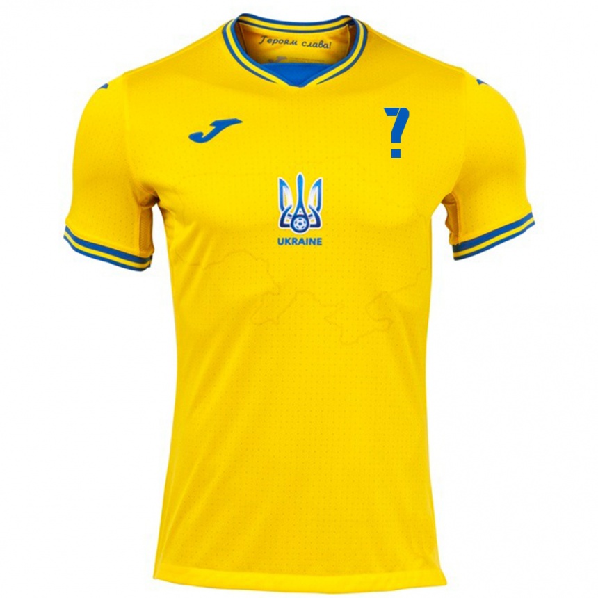 Hombre Fútbol Camiseta Ucrania Yelyzaveta Molodyuk #0 Amarillo 1ª Equipación 24-26 Argentina