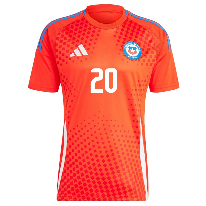 Hombre Fútbol Camiseta Chile Anaís Álvarez #20 Rojo 1ª Equipación 24-26 Argentina