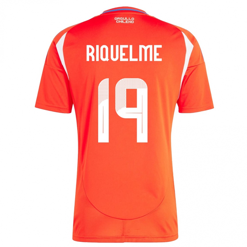 Hombre Fútbol Camiseta Chile Benjamín Riquelme #19 Rojo 1ª Equipación 24-26 Argentina