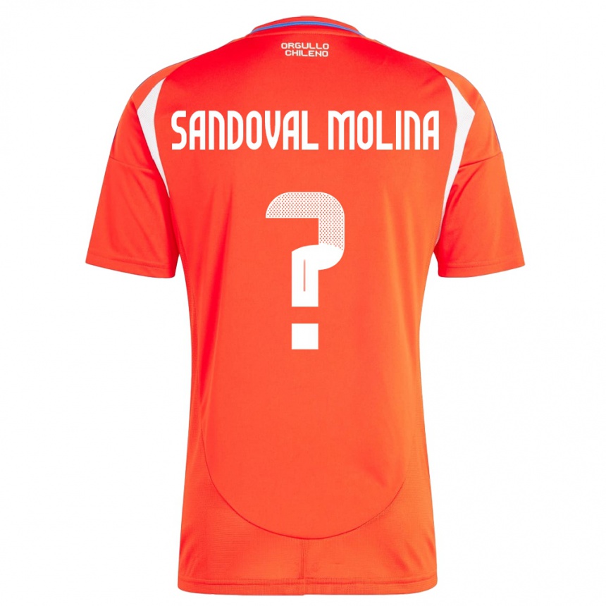 Hombre Fútbol Camiseta Chile Mario Sandoval Molina #0 Rojo 1ª Equipación 24-26 Argentina