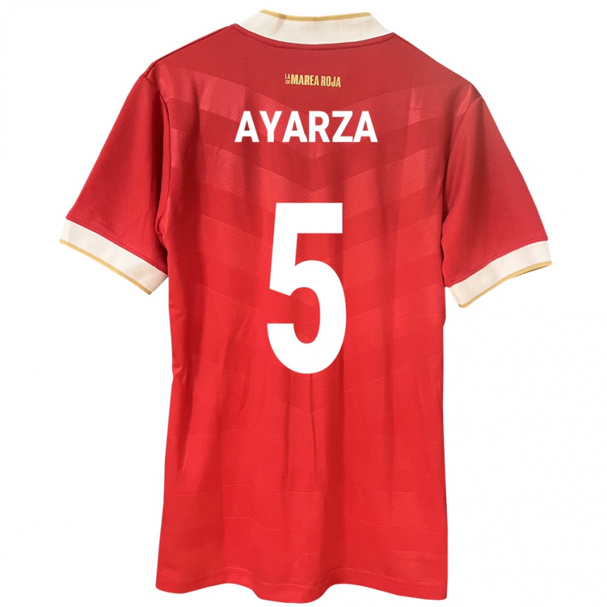 Hombre Fútbol Camiseta Panamá Abdiel Ayarza #5 Rojo 1ª Equipación 24-26 Argentina