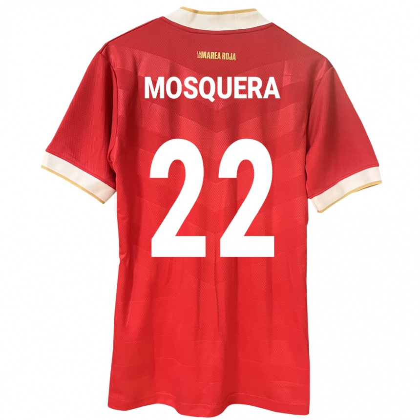 Hombre Fútbol Camiseta Panamá Orlando Mosquera #22 Rojo 1ª Equipación 24-26 Argentina