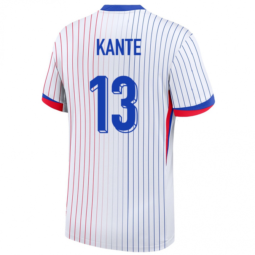 Hombre Fútbol Camiseta Francia N Golo Kante #13 Blanco 2ª Equipación 24-26 Argentina