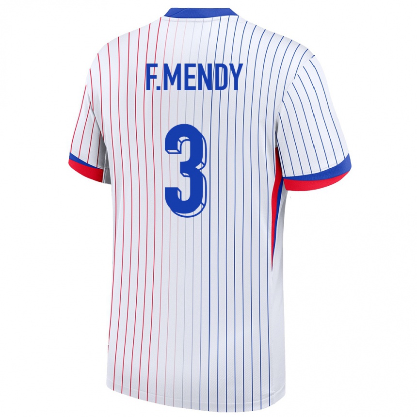 Hombre Fútbol Camiseta Francia Ferland Mendy #3 Blanco 2ª Equipación 24-26 Argentina