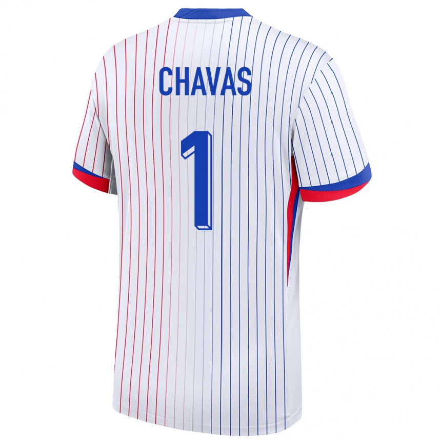 Hombre Fútbol Camiseta Francia Mylene Chavas #1 Blanco 2ª Equipación 24-26 Argentina