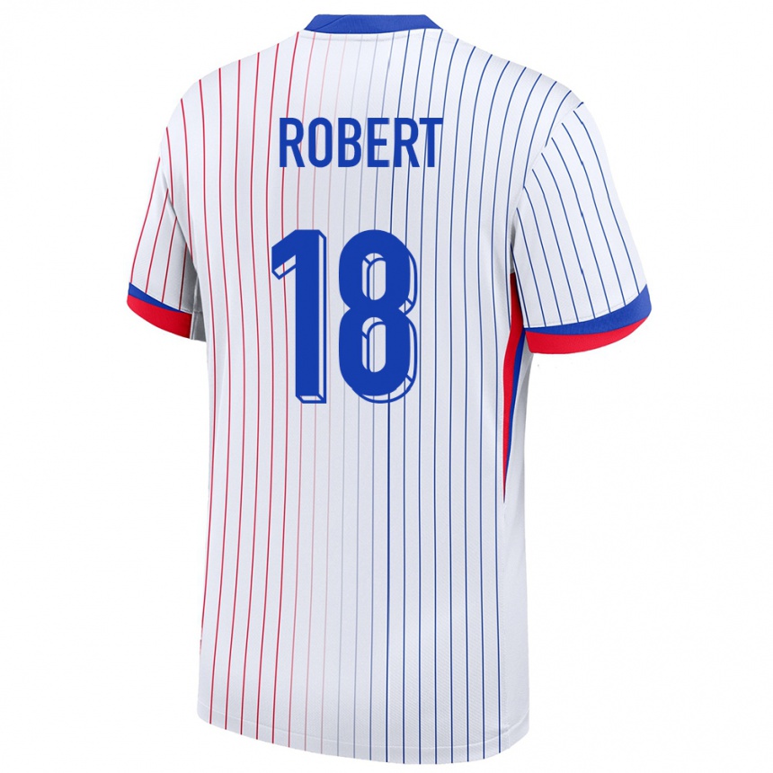 Hombre Fútbol Camiseta Francia Faustine Robert #18 Blanco 2ª Equipación 24-26 Argentina