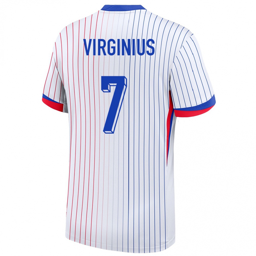 Hombre Fútbol Camiseta Francia Alan Virginius #7 Blanco 2ª Equipación 24-26 Argentina