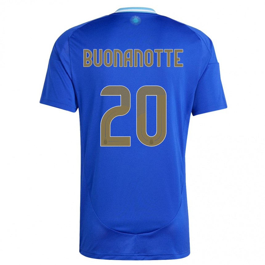 Hombre Fútbol Camiseta Argentina Facundo Buonanotte #20 Azul 2ª Equipación 24-26 Argentina