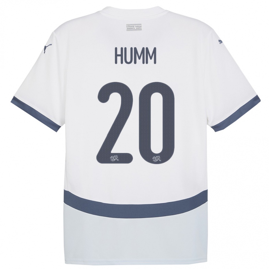 Hombre Fútbol Camiseta Suiza Fabienne Humm #20 Blanco 2ª Equipación 24-26 Argentina