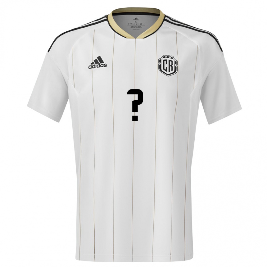 Hombre Fútbol Camiseta Costa Rica Su Nombre #0 Blanco 2ª Equipación 24-26 Argentina