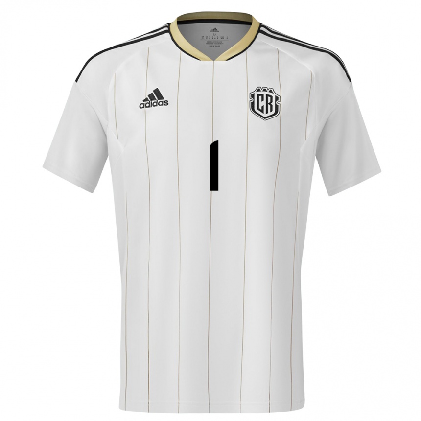 Hombre Fútbol Camiseta Costa Rica Noelia Bermudez #1 Blanco 2ª Equipación 24-26 Argentina