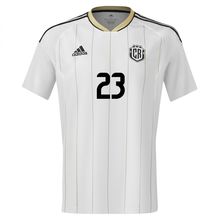 Hombre Fútbol Camiseta Costa Rica Daniela Solera #23 Blanco 2ª Equipación 24-26 Argentina