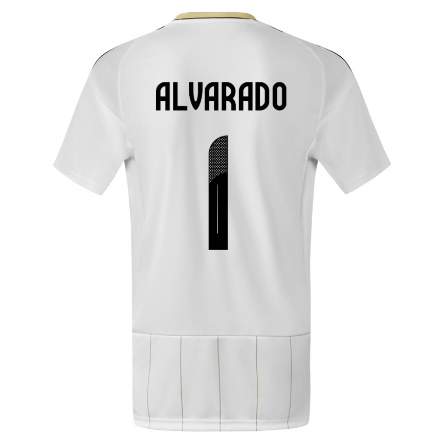 Hombre Fútbol Camiseta Costa Rica Esteban Alvarado #1 Blanco 2ª Equipación 24-26 Argentina