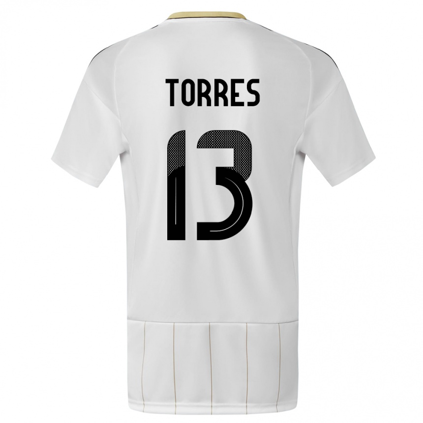 Hombre Fútbol Camiseta Costa Rica Gerson Torres #13 Blanco 2ª Equipación 24-26 Argentina