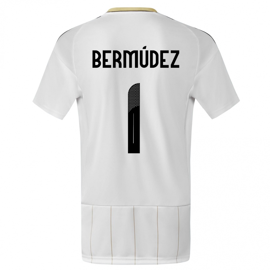 Hombre Fútbol Camiseta Costa Rica Noelia Bermudez #1 Blanco 2ª Equipación 24-26 Argentina