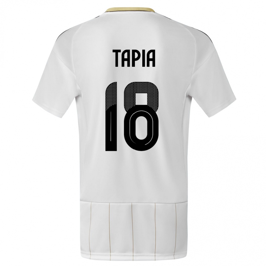 Hombre Fútbol Camiseta Costa Rica Priscilla Tapia #18 Blanco 2ª Equipación 24-26 Argentina