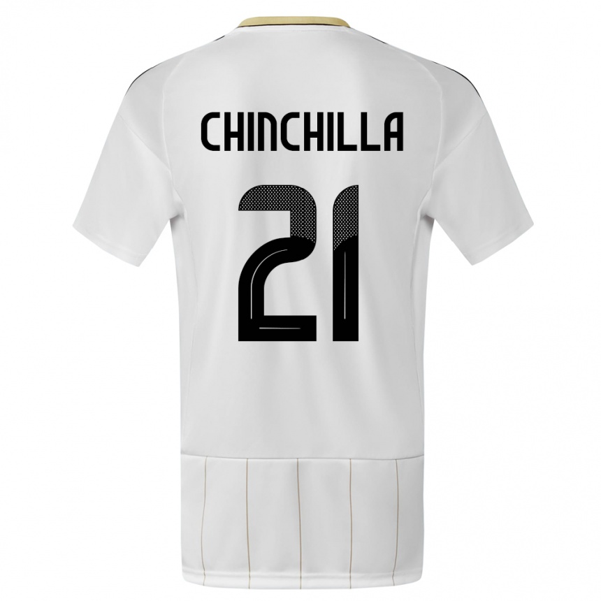 Hombre Fútbol Camiseta Costa Rica Viviana Chinchilla #21 Blanco 2ª Equipación 24-26 Argentina