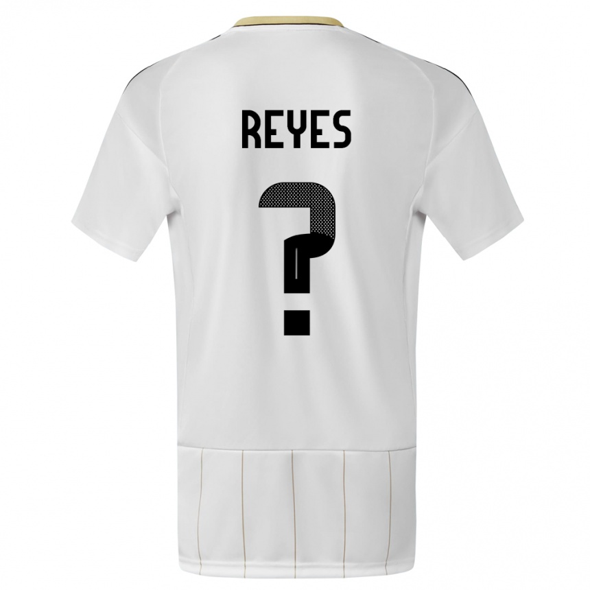 Hombre Fútbol Camiseta Costa Rica Kenan Reyes #0 Blanco 2ª Equipación 24-26 Argentina