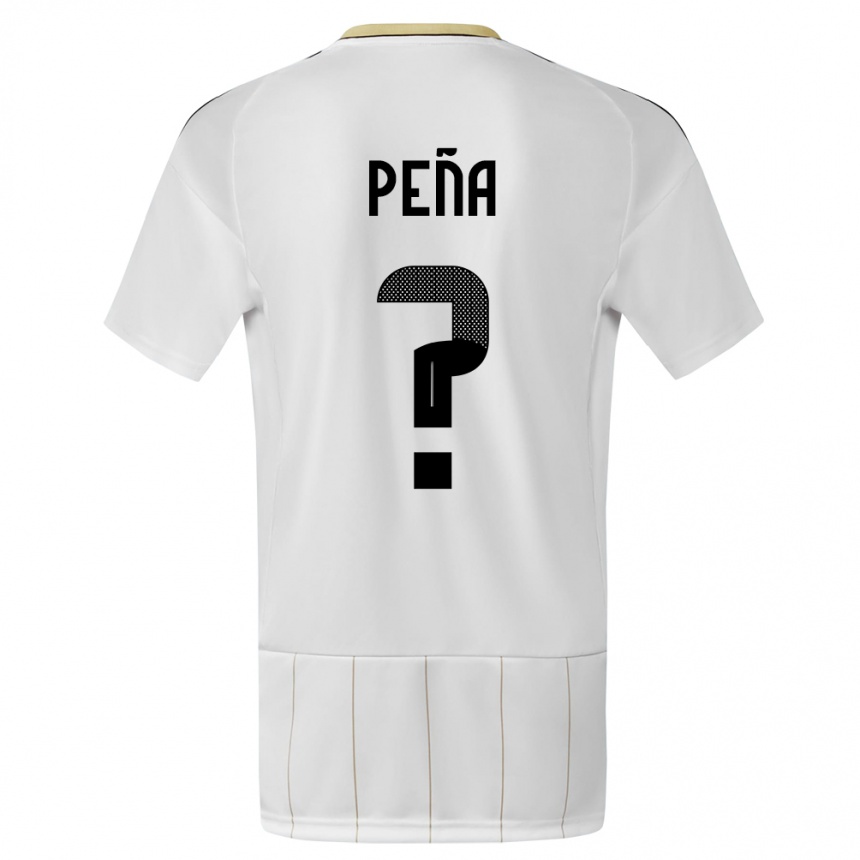 Hombre Fútbol Camiseta Costa Rica Randy Pena #0 Blanco 2ª Equipación 24-26 Argentina