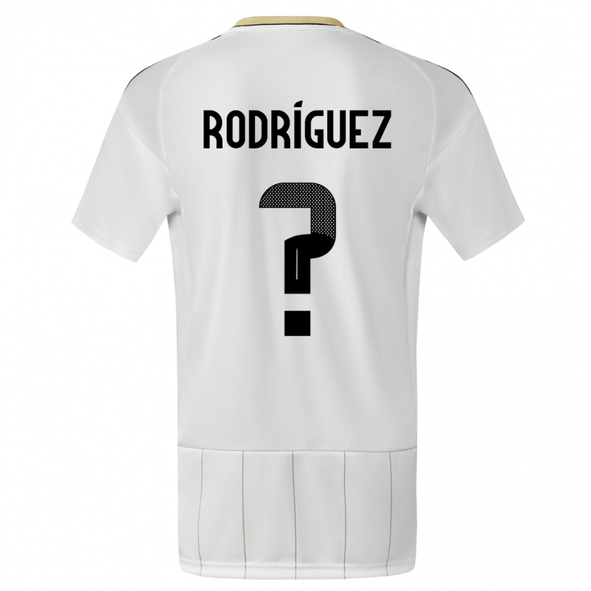 Hombre Fútbol Camiseta Costa Rica Bradley Rodriguez #0 Blanco 2ª Equipación 24-26 Argentina