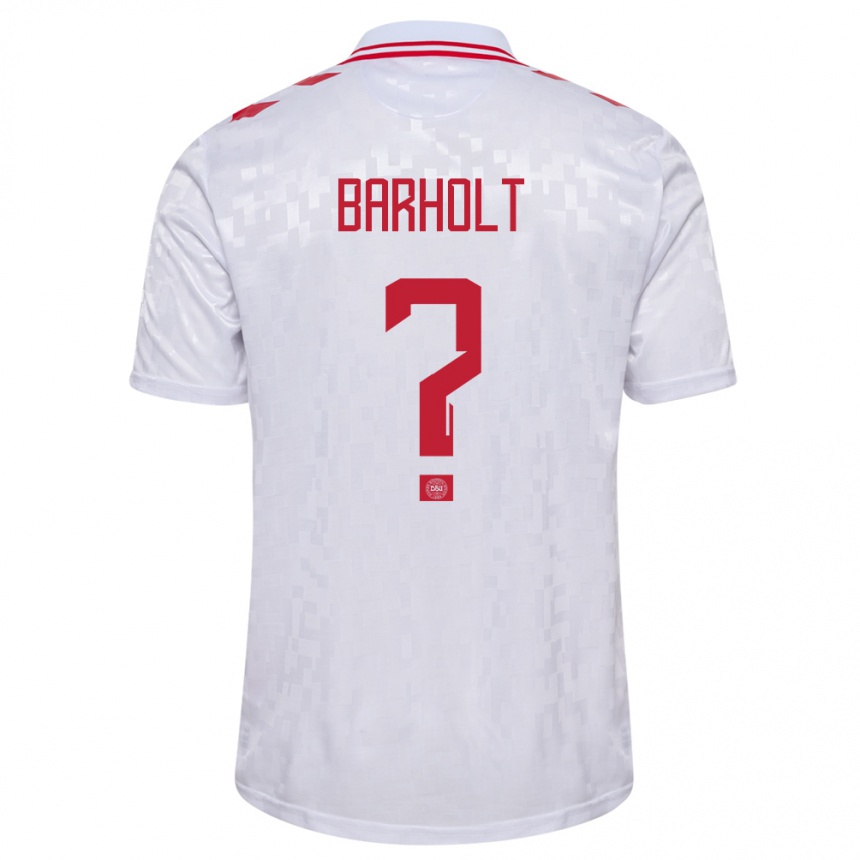 Hombre Fútbol Camiseta Dinamarca Noah Barholt #0 Blanco 2ª Equipación 24-26 Argentina