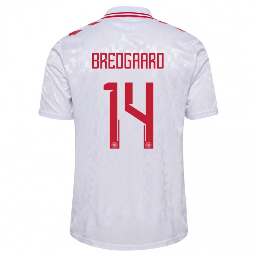 Hombre Fútbol Camiseta Dinamarca Sofie Bredgaard #14 Blanco 2ª Equipación 24-26 Argentina