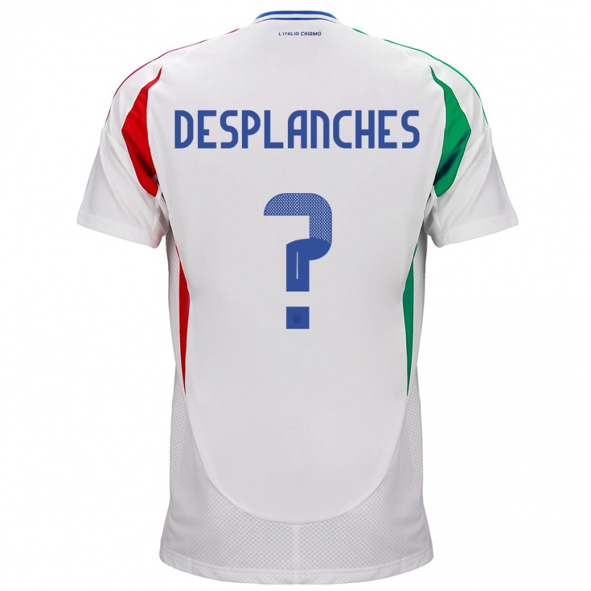 Hombre Fútbol Camiseta Italia Sebastiano Desplanches #0 Blanco 2ª Equipación 24-26 Argentina