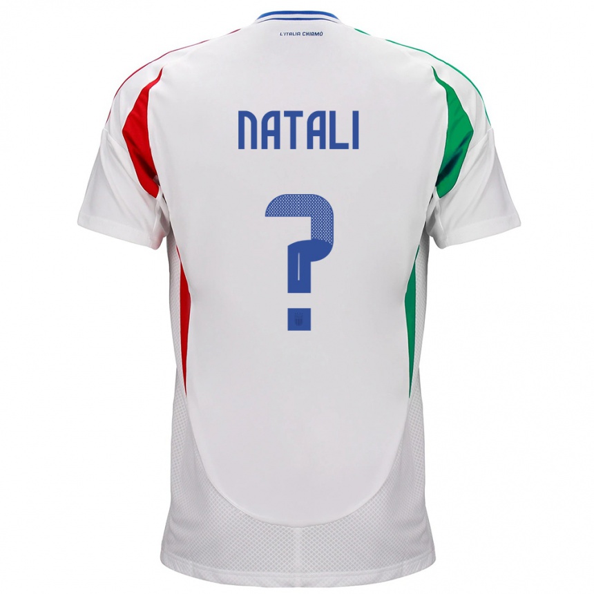 Hombre Fútbol Camiseta Italia Andrea Natali #0 Blanco 2ª Equipación 24-26 Argentina